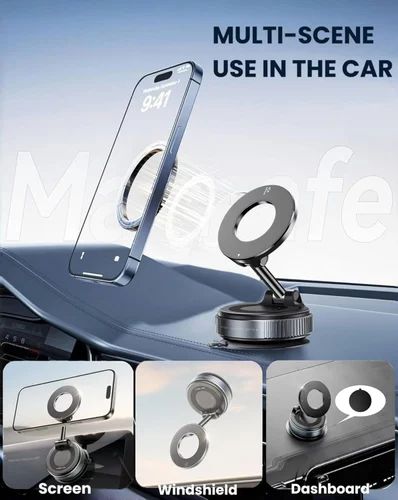 K007 Vacuum Magnetic Suction Phone Holder, 360 Adjustable Hands Free Shower Phone Holder