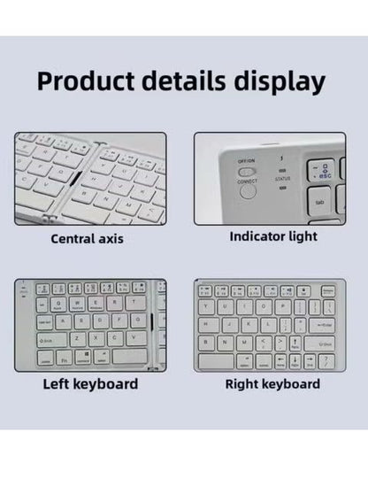 B028 Two-Fold Portable Mini Bluetooth Keyboard