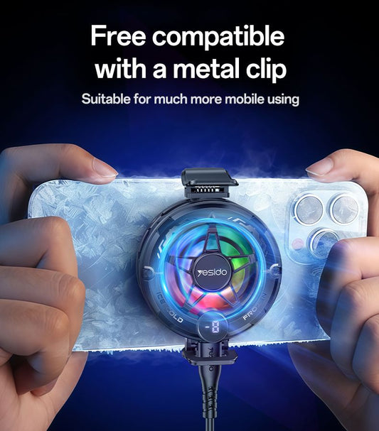 C226 Semiconductor Refrigeration Fast Cooling With LED Status Display Magnetic Mobile Phone Cooler