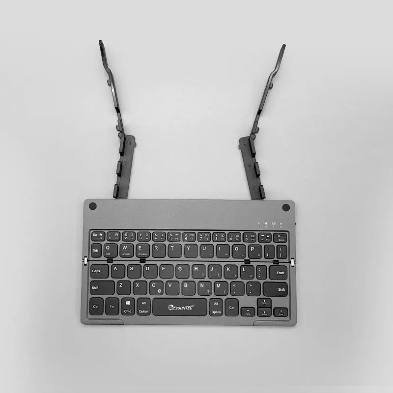 Harmonica Folding Keyboard TWO-fold Foldable Keyboard with Phone/Tablet Stand