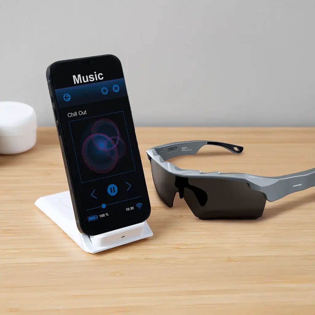 Porodo Lifestyle Dynamiq Smart Sunglasses - Gray & Black