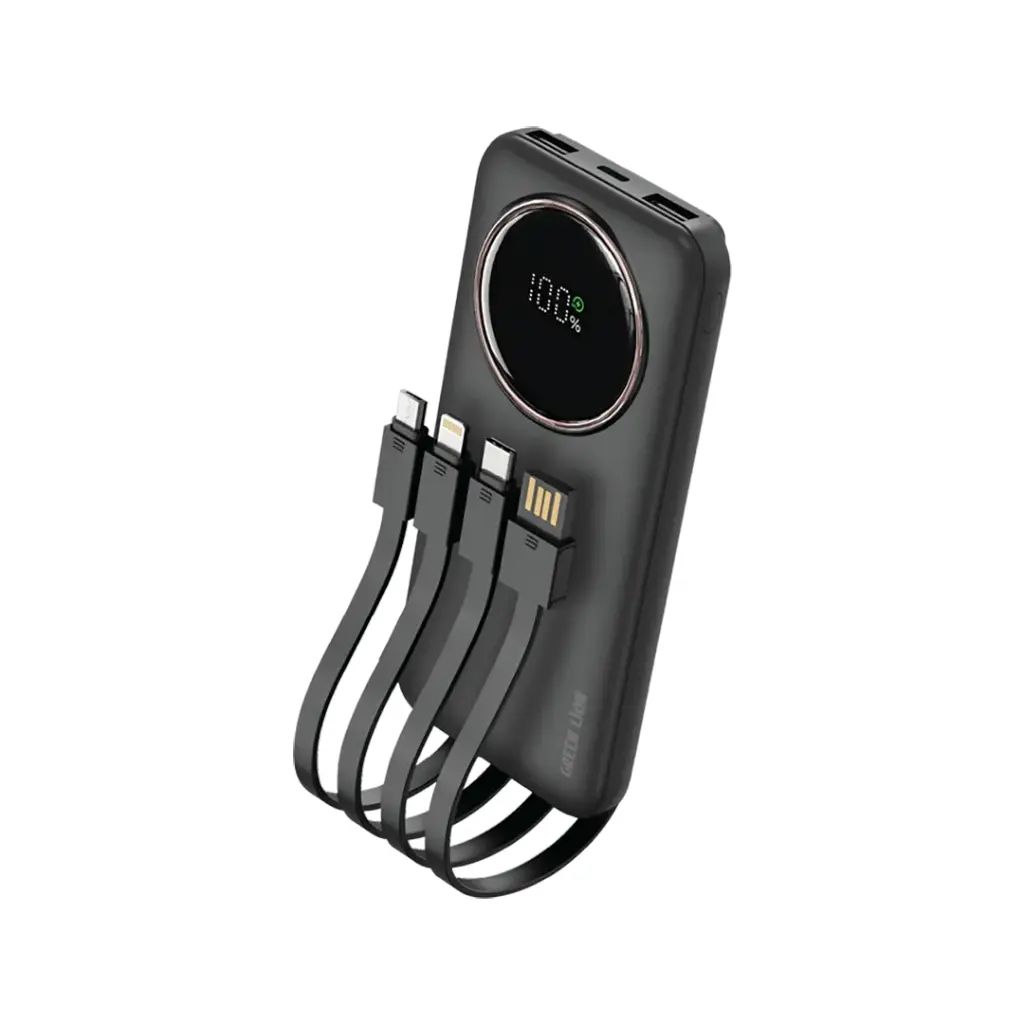 Green Lion Power Pulse 10000mAh Power Bank - Black