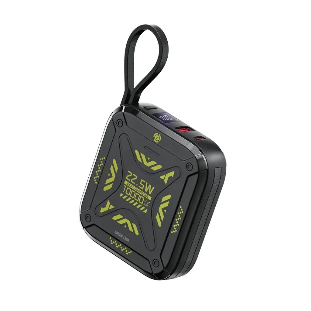 Green Lion Xtreme 10 Power Bank 10000mAh PD 22.5W - Black