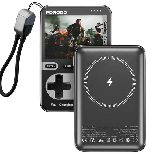 Porodo Arcadevolt 10000mAh MagSafe Power Bank - Black