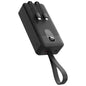 Porodo 30000mAh Power Bank with Integrated Cables - Black