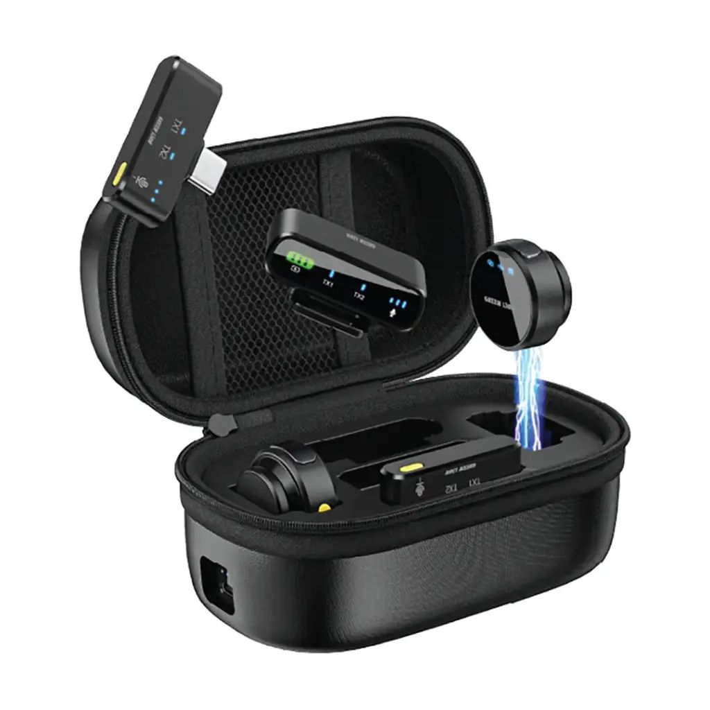 Green Lion GM-85X 3 In 1 Wireless Microphone - Black