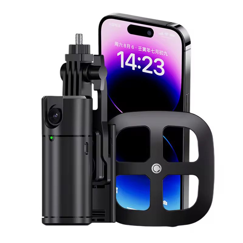 Q1 AI Automatic Face Tracking Cloud Platform Gimbal Tripod Head Desktop Stand Smartphone Video 360 Degree Object Tracking Holder