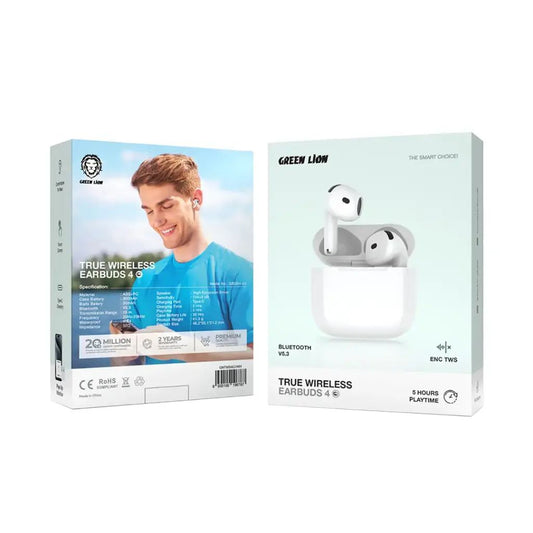 Green Lion True Wireless Earbuds 4 G1 - White