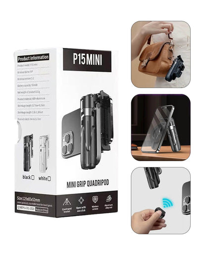 P15 Mini Rotating Tripod Stand Selfie Stick