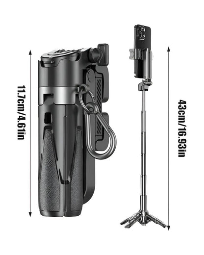 P15 Mini Rotating Tripod Stand Selfie Stick