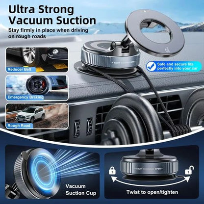 K007 Vacuum Magnetic Suction Phone Holder, 360 Adjustable Hands Free Shower Phone Holder