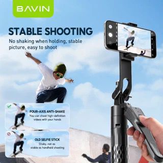 BAVIN D-Z-P16 360° Multi-Functional Selfie Stick Tripod w/ Bluetooth Remote