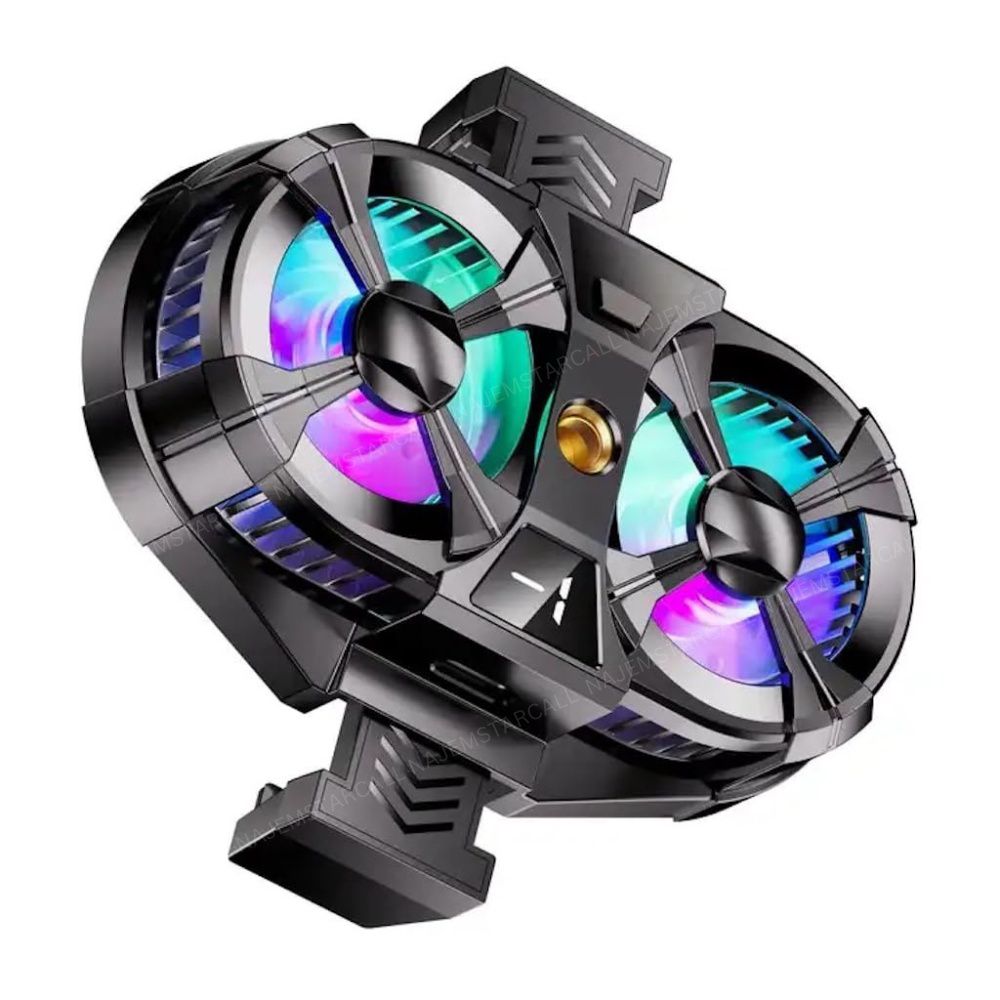 SL07 Mobile Phone Cooler 3 Gears Adjustable Semiconductor Cooling Fan Radiator for IPhone Android PUBG Live Streaming Heat Sink